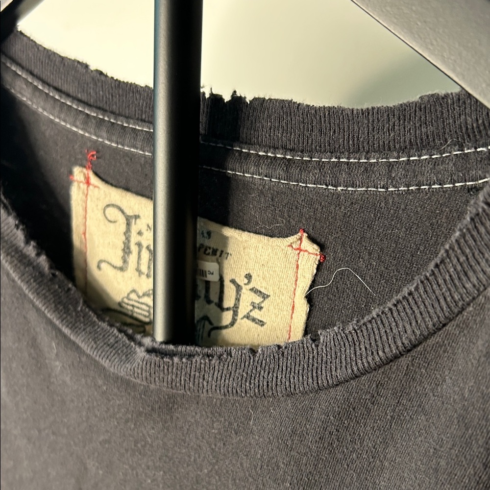Black and Gray Long Sleeve Men's Tee - Picture 3 of 11